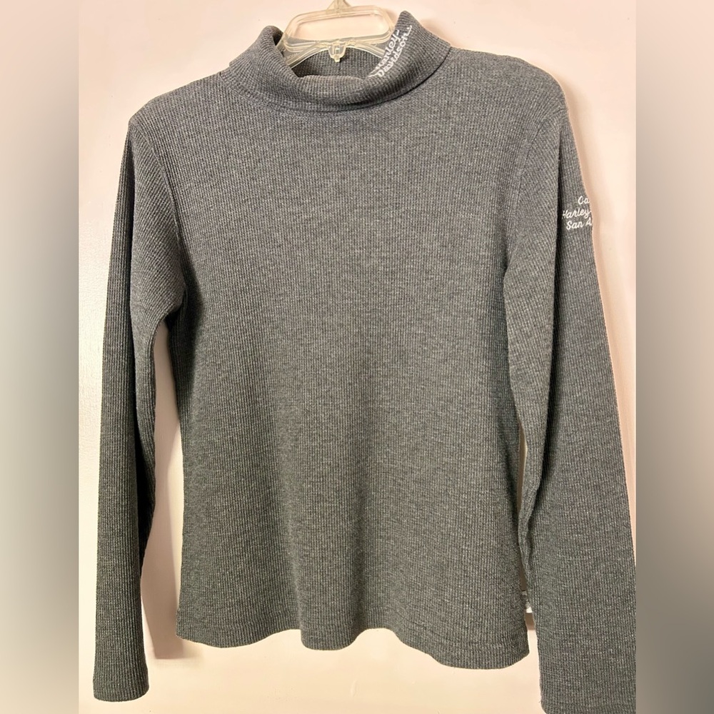 Harley-Davidson Gray Cowl Neck Sweater